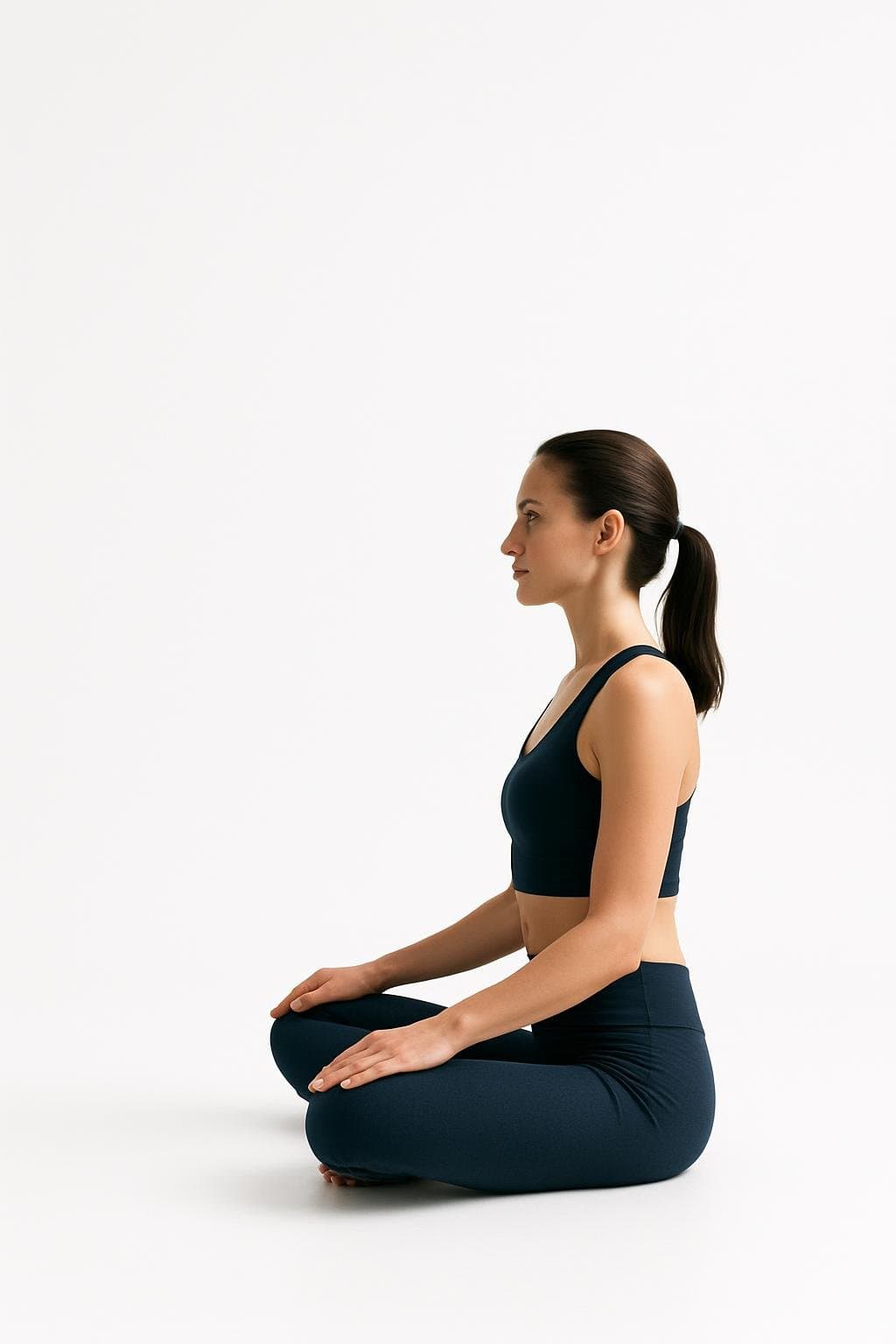 Easy Pose (Sukhasana) demonstrated