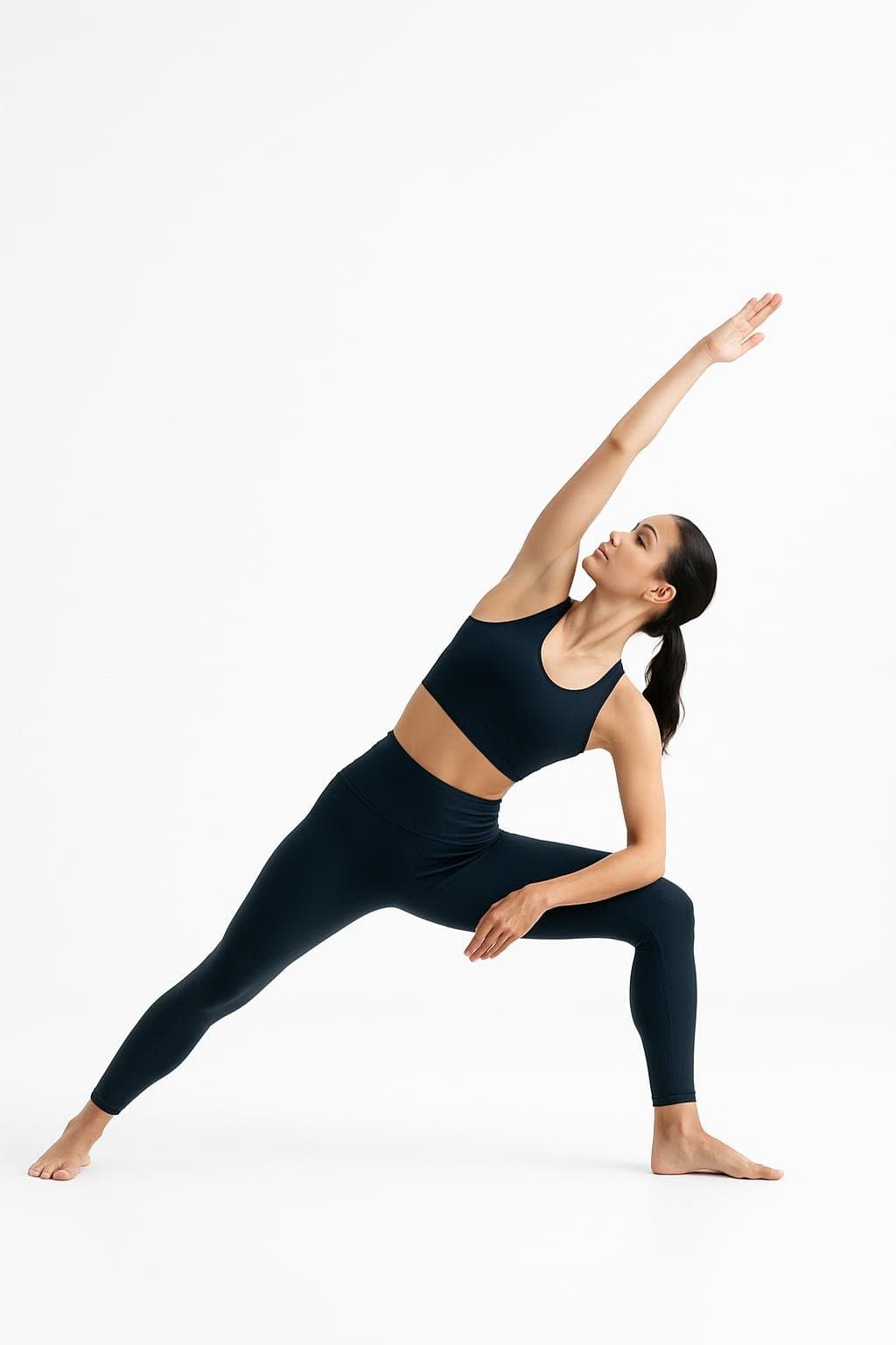 Extended Side Angle (Utthita Parsvakonasana) demonstrated