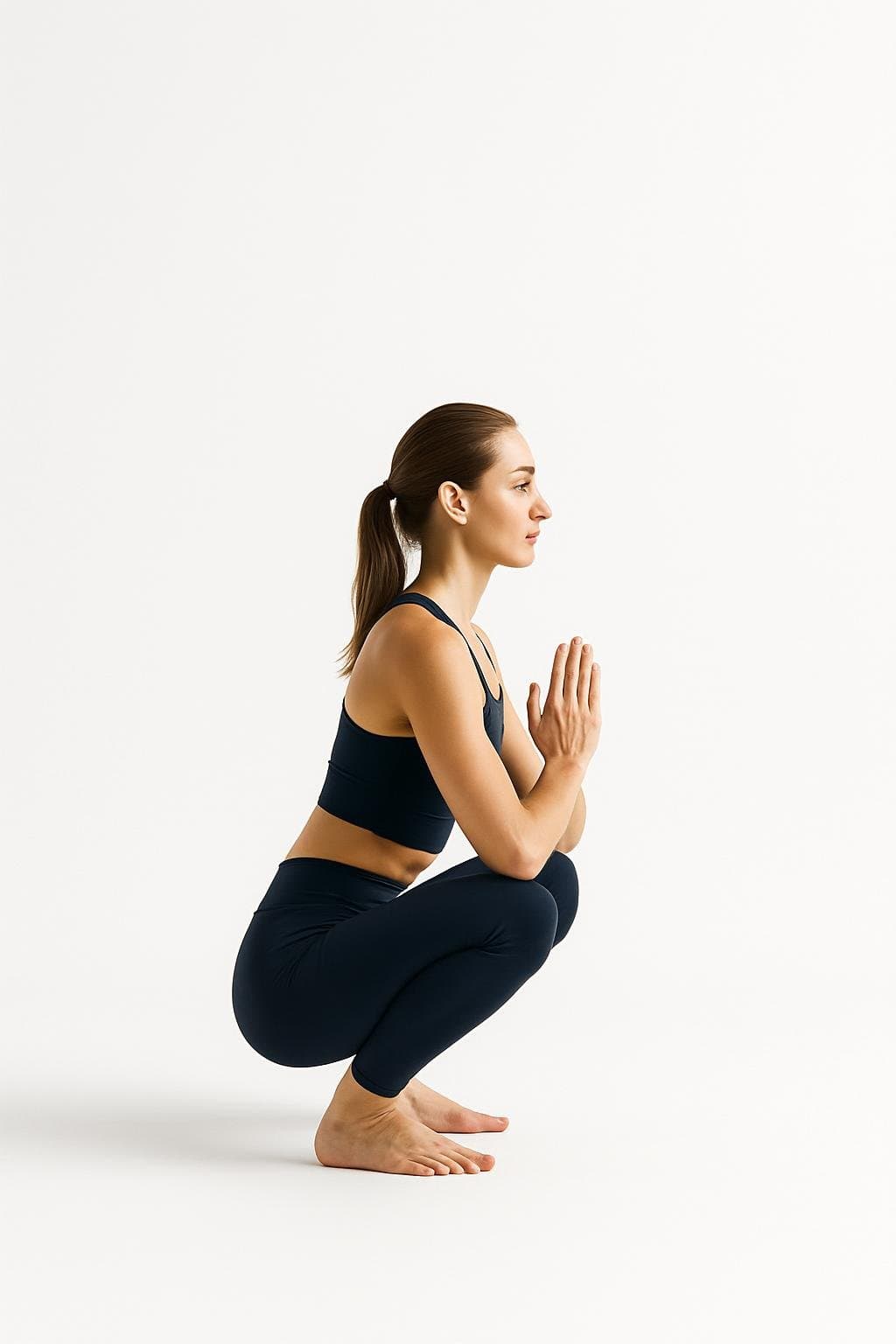Garland Pose (Malasana) demonstrated